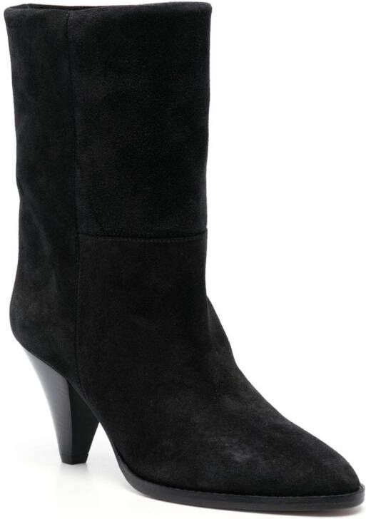 ISABEL MARANT 75mm suede boots Black