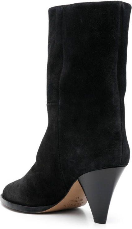 ISABEL MARANT 75mm suede boots Black