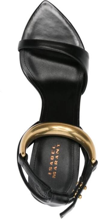 ISABEL MARANT 80mm leather sandals Black