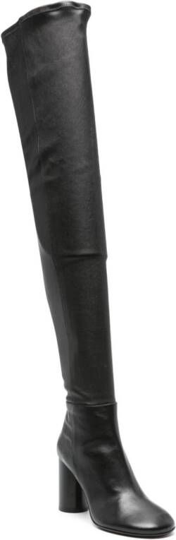 ISABEL MARANT 85mm knee-high leather boots Black