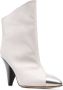 ISABEL MARANT 90mm Adsie metallic toe-cap boots White - Thumbnail 2
