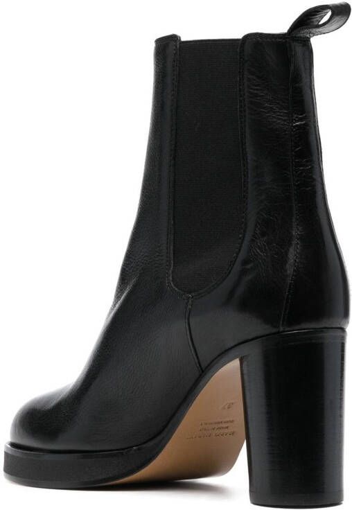 ISABEL MARANT 90mm leather ankle boots Black