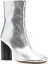ISABEL MARANT 90mm leather boots Silver - Thumbnail 2