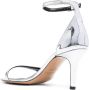 ISABEL MARANT 90mm metallic-effect leather sandals Silver - Thumbnail 3