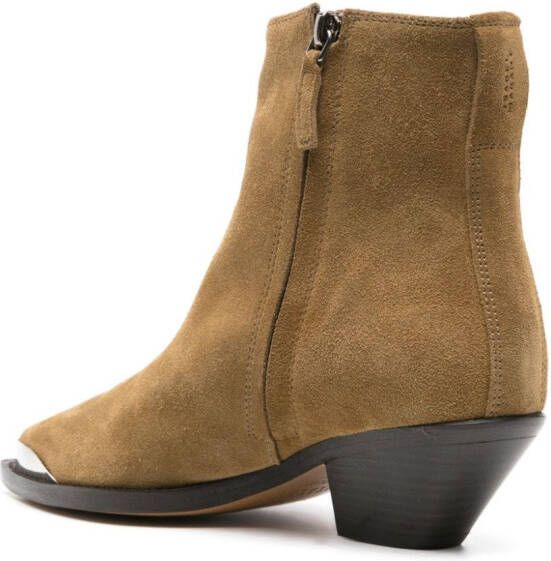 ISABEL MARANT Adnae suede ankle boots Neutrals