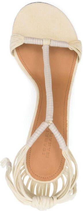 ISABEL MARANT Anssi 90mm leather sandals Neutrals
