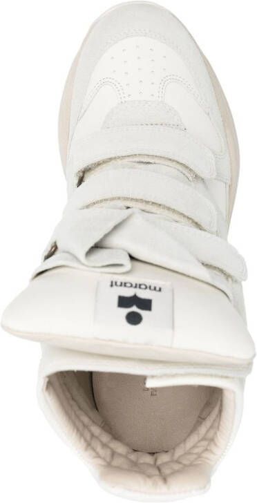 ISABEL MARANT Balskee high-top leather sneakers White