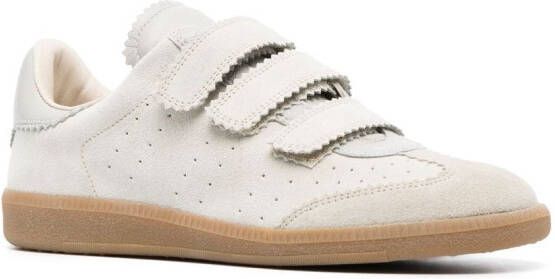 ISABEL MARANT Beth low-top leather sneakers Neutrals