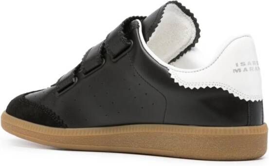 ISABEL MARANT Beth perforated touch-strap sneakers Black