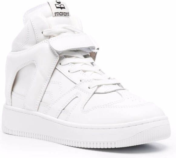 ISABEL MARANT Brooklee high top sneakers White