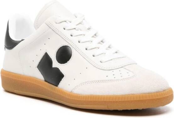ISABEL MARANT Bryce leather sneakers Neutrals