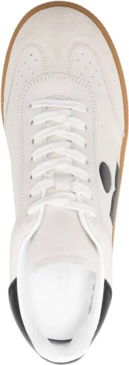 ISABEL MARANT Bryce leather sneakers Neutrals