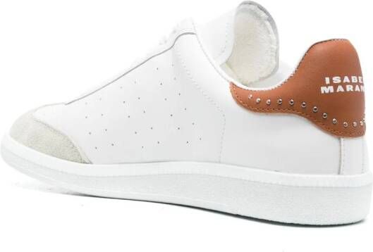 ISABEL MARANT Bryce leather sneakers White