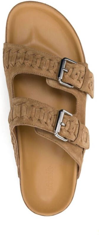 ISABEL MARANT buckle-strap sandals Brown
