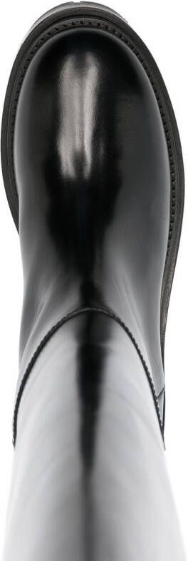 ISABEL MARANT calf-length leather boots Black