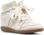 ISABEL MARANT calf suede lace-up sneakers Neutrals - Thumbnail 2