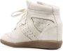 ISABEL MARANT calf suede lace-up sneakers Neutrals - Thumbnail 3