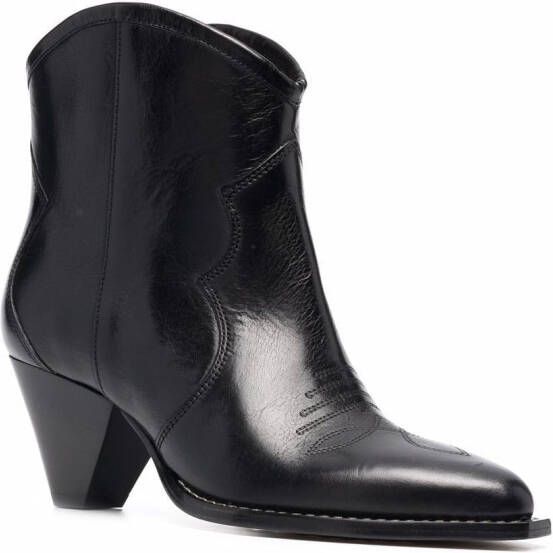 ISABEL MARANT Darizo leather ankle boots Black