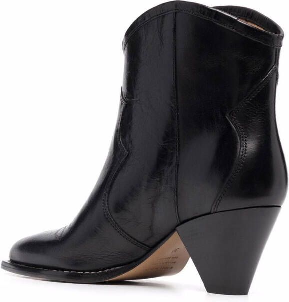 ISABEL MARANT Darizo leather ankle boots Black