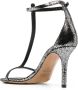 ISABEL MARANT crackled 95mm leather sandals Silver - Thumbnail 3