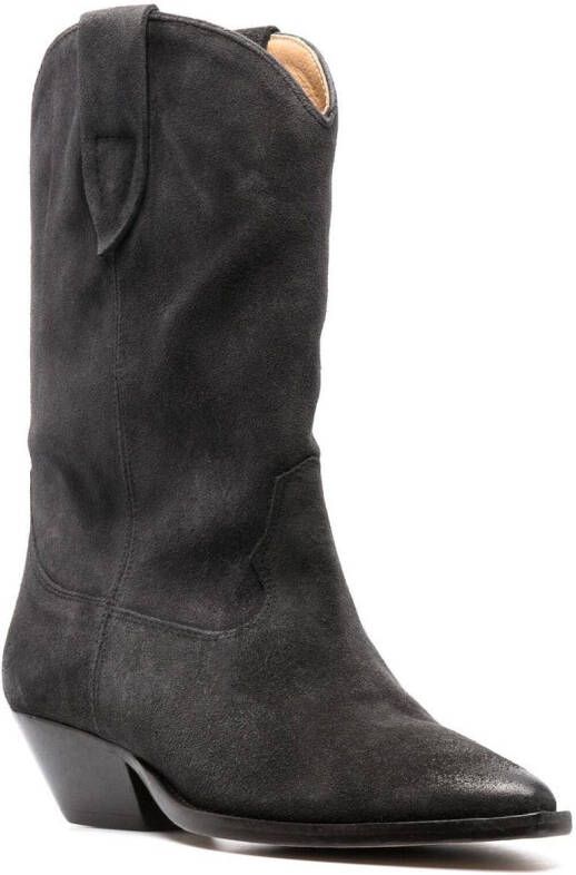 ISABEL MARANT Duerto leather boots Grey