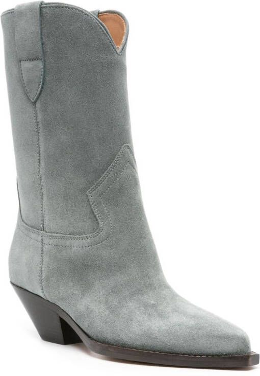 ISABEL MARANT Dahope 60mm suede boots Blue