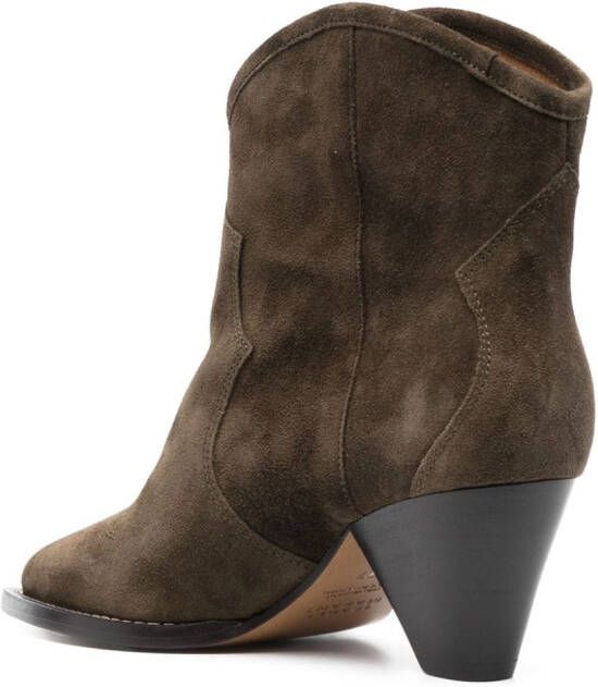 ISABEL MARANT Darizo suede ankle boots Green