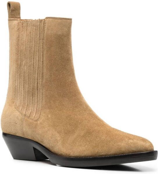 ISABEL MARANT Delena western ankle boots Neutrals