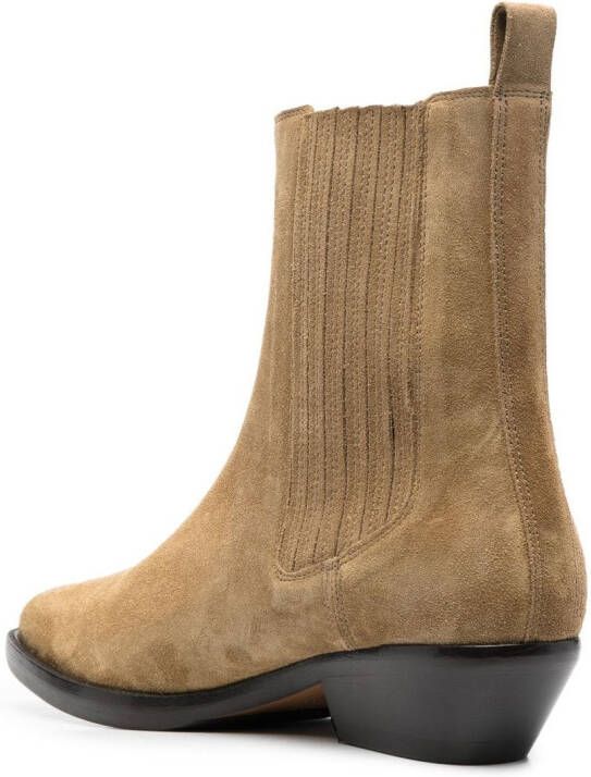 ISABEL MARANT Delena western ankle boots Neutrals