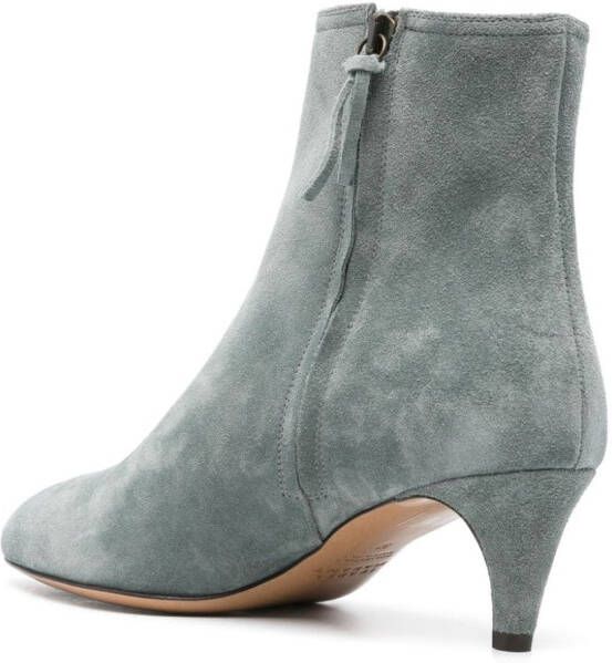 ISABEL MARANT Deone suede ankle boots Green