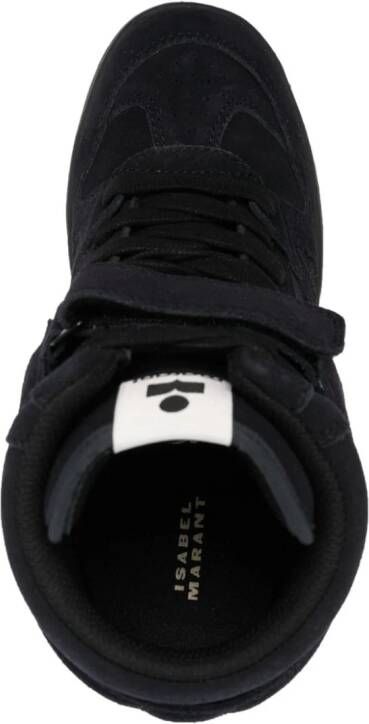 ISABEL MARANT Ellyn 40mm suede wedge sneakers Black