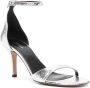 ISABEL MARANT Eonie 80mm leather sandals Silver - Thumbnail 2