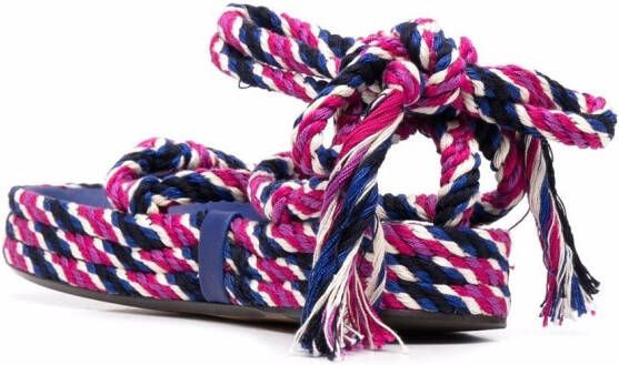 ISABEL MARANT Erol rope sandals Pink