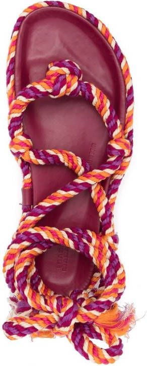 ISABEL MARANT Erol tasselled rope sandals Orange