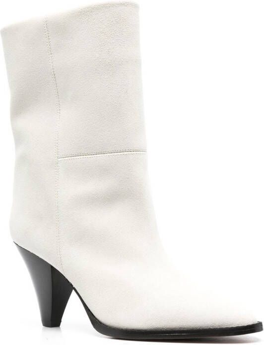 ISABEL MARANT suede 80mm ankle boots Neutrals
