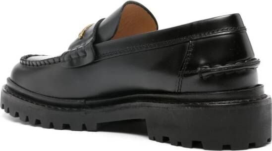 ISABEL MARANT Frezza chunky leather loafers Black