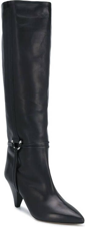 ISABEL MARANT harness-detail boots Black