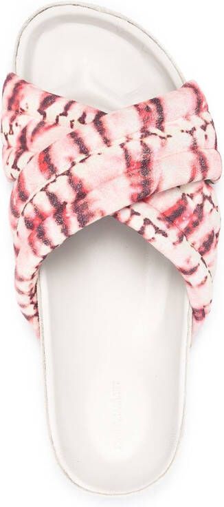 ISABEL MARANT Holden slide sandals Red