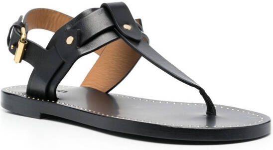 ISABEL MARANT Jewel Tong flat sandals Black