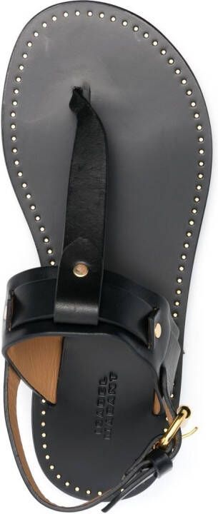 ISABEL MARANT Jewel Tong flat sandals Black