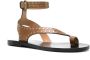 ISABEL MARANT Jiona studed leather sandals Brown - Thumbnail 2