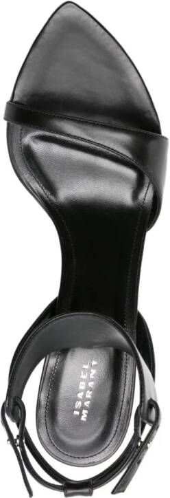 ISABEL MARANT Junia 90mm leather sandals Black