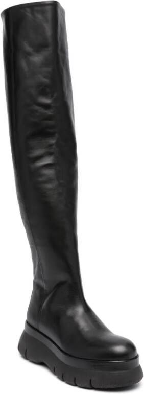 ISABEL MARANT knee-high leather boots Black