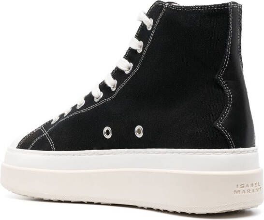 ISABEL MARANT lace-up high-top sneakers Black