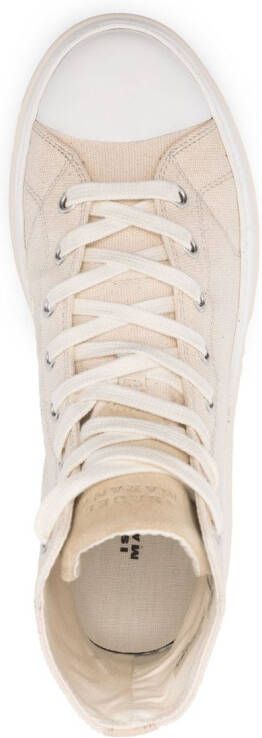 ISABEL MARANT lace-up high-top sneakers Neutrals