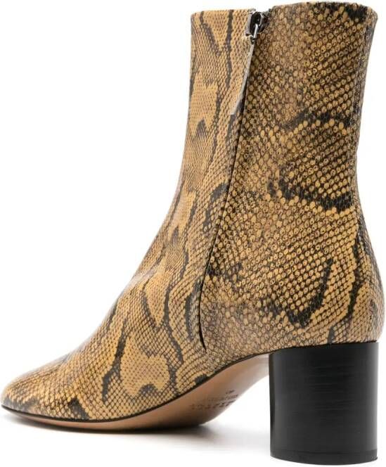 ISABEL MARANT Laeden 50mm leather ankle boots Neutrals