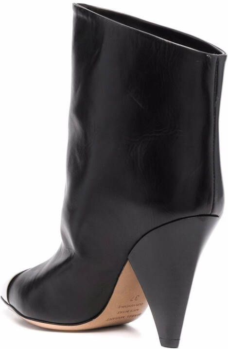 ISABEL MARANT Lapio contrasting toecap boots Black