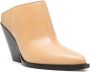 ISABEL MARANT Lawi 100mm pointed-toe mules Neutrals - Thumbnail 2