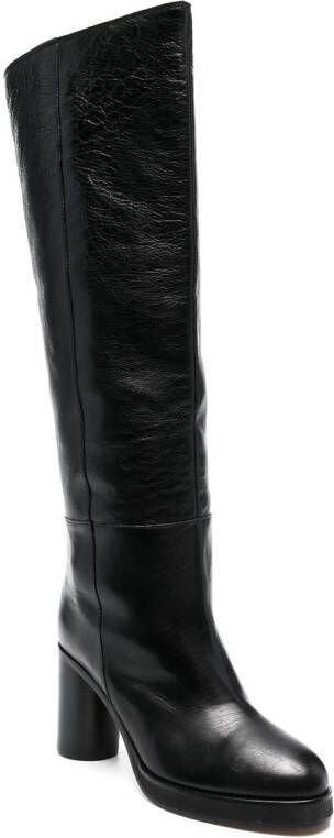 ISABEL MARANT leather knee-high boots Black