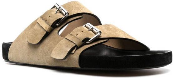MARANT Lekson double-strap sandals Neutrals
